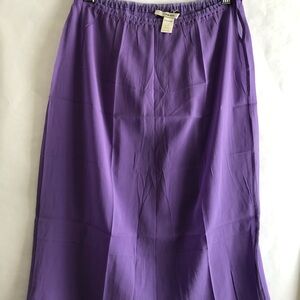 Prada Purple Silk Sheer Slip Skirt M